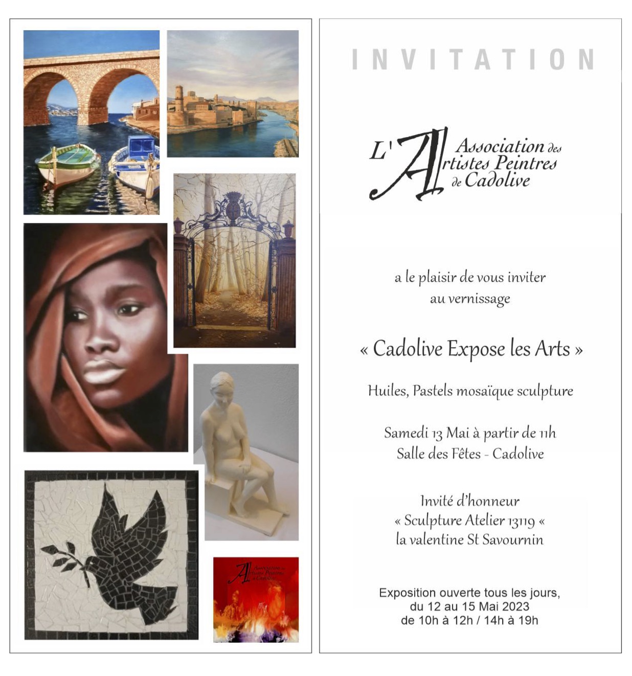 Salon des peintres Mai 23 Invitation