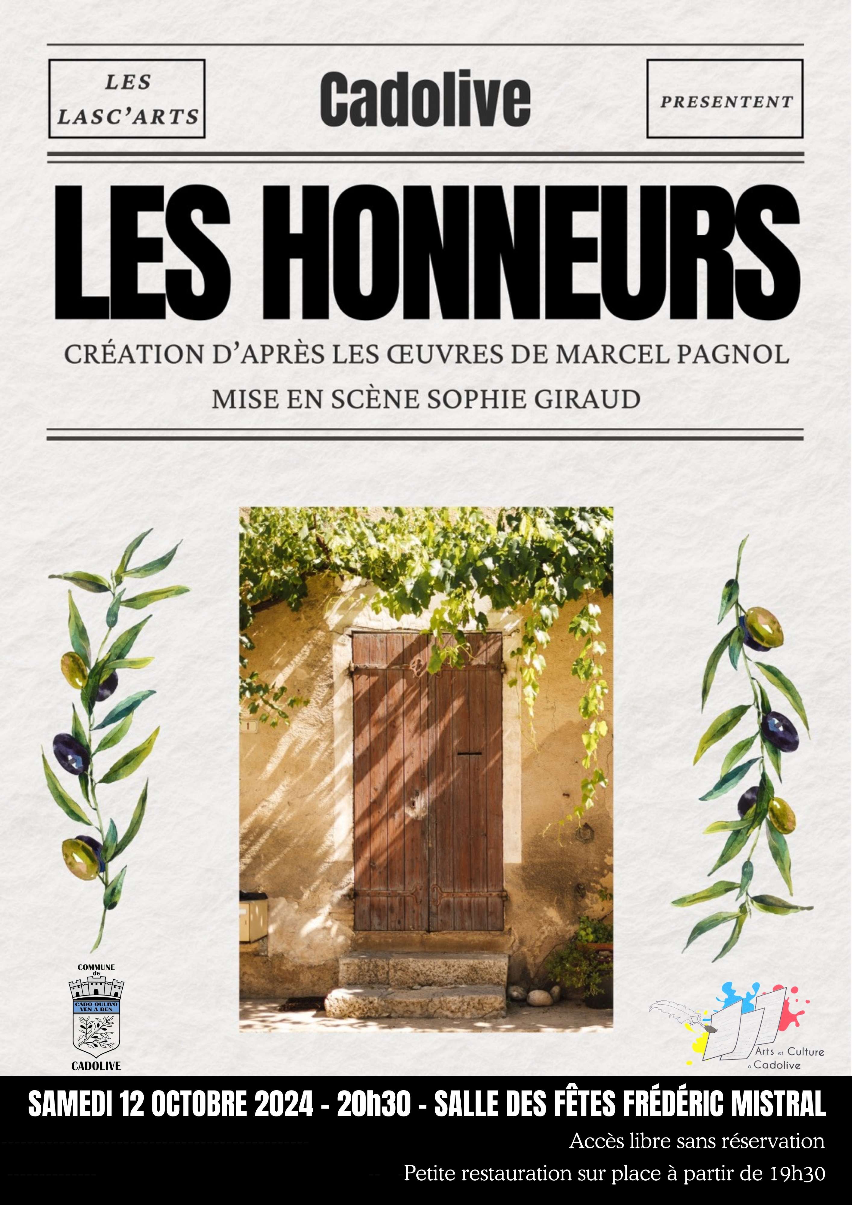 Affiche Les Honneurs avec logos 2