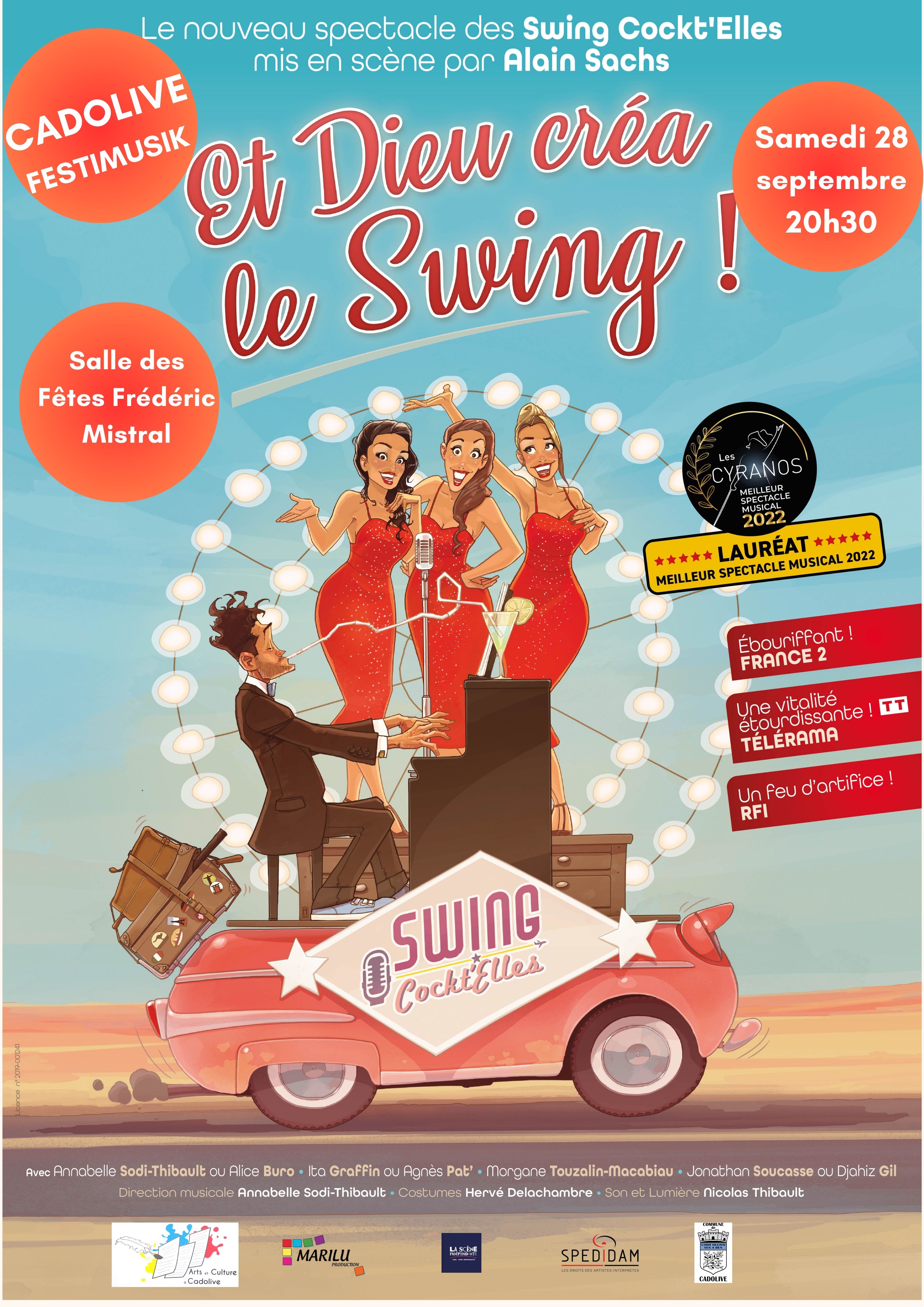 Affiche CADOLIVE SWING COCKTELLES