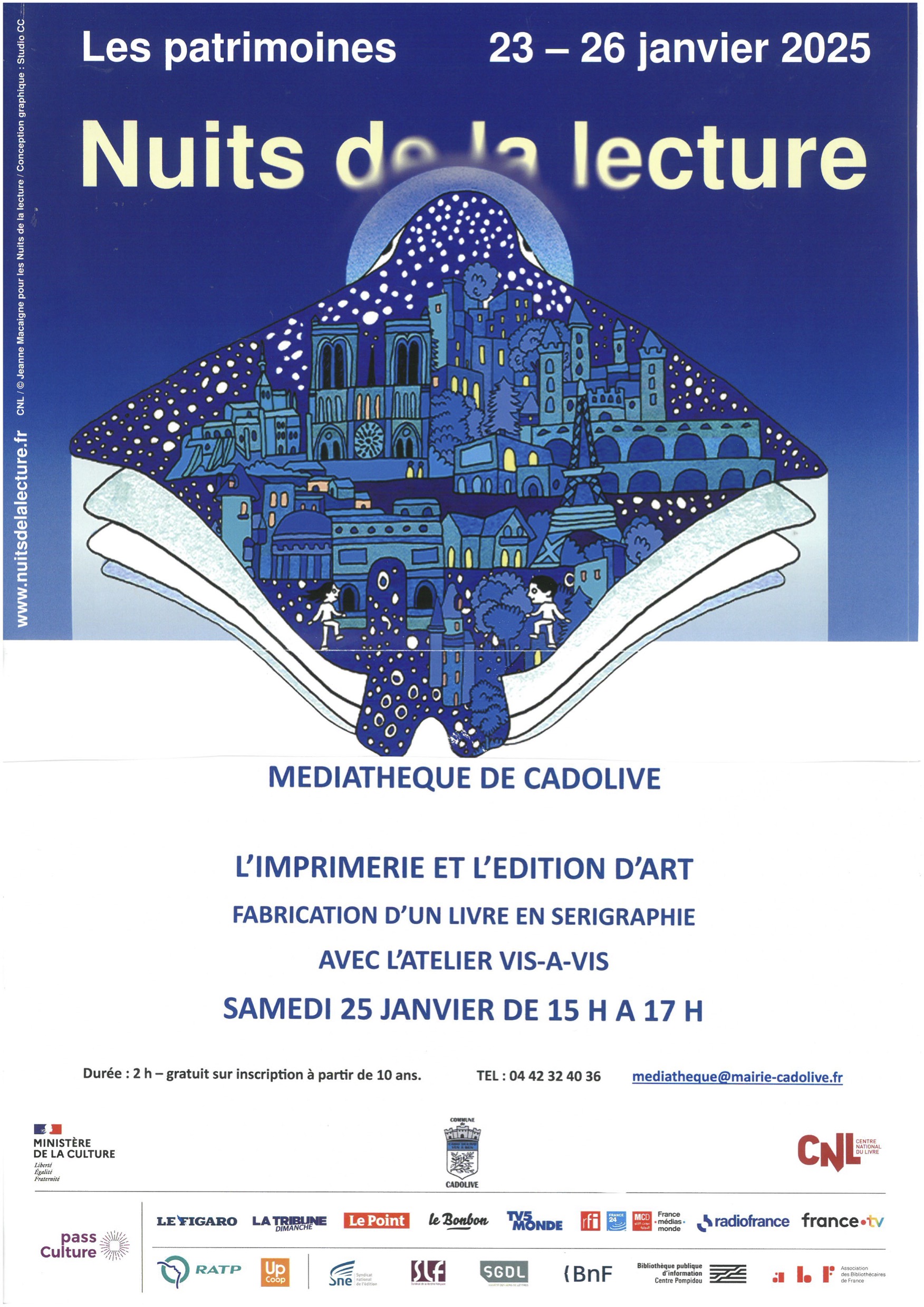 affiche Nuits de la Lecture 2025